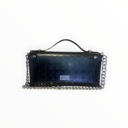 Borsa Baguette Maxi bullonata nera vista posteriore