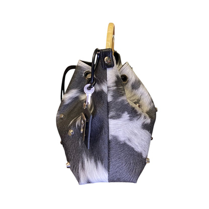 Fiorentina Cow – Borsa a Secchiello Effetto Muccato | Tooitaly