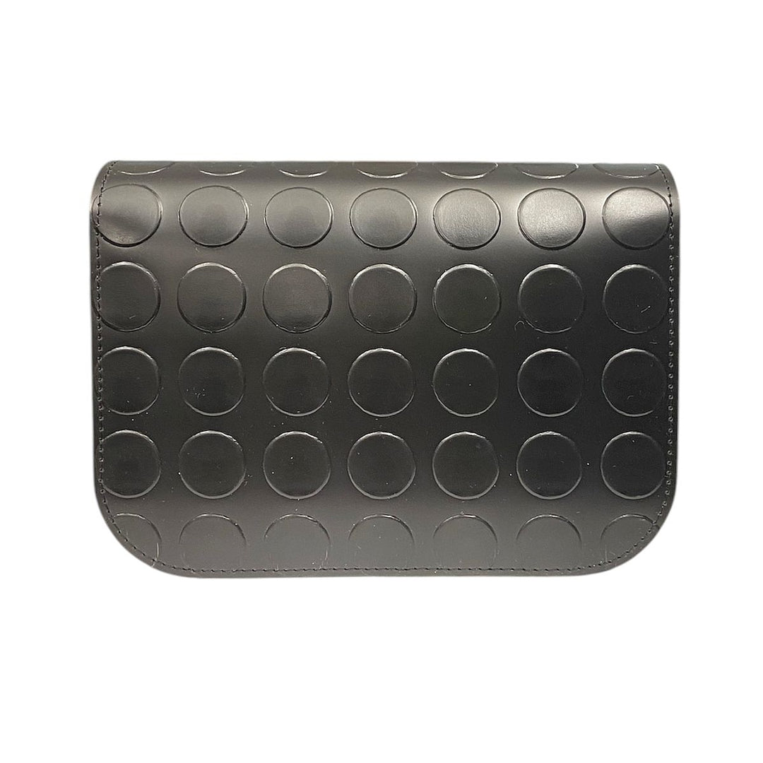 Chicca Maxi TOOitaly: Messenger Bag artigianale Made in Italy compatta in PVC bullonato con tracolla e dettagli in resina