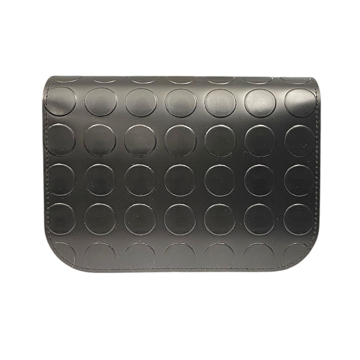 Chicca Maxi TOOitaly: Messenger Bag artigianale Made in Italy compatta in PVC bullonato con tracolla e dettagli in resina