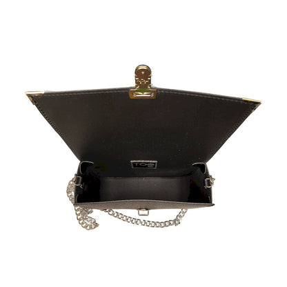 Chicca Maxi TOOitaly: Messenger Bag artigianale Made in Italy compatta in PVC satinato con tracolla e dettagli in resina