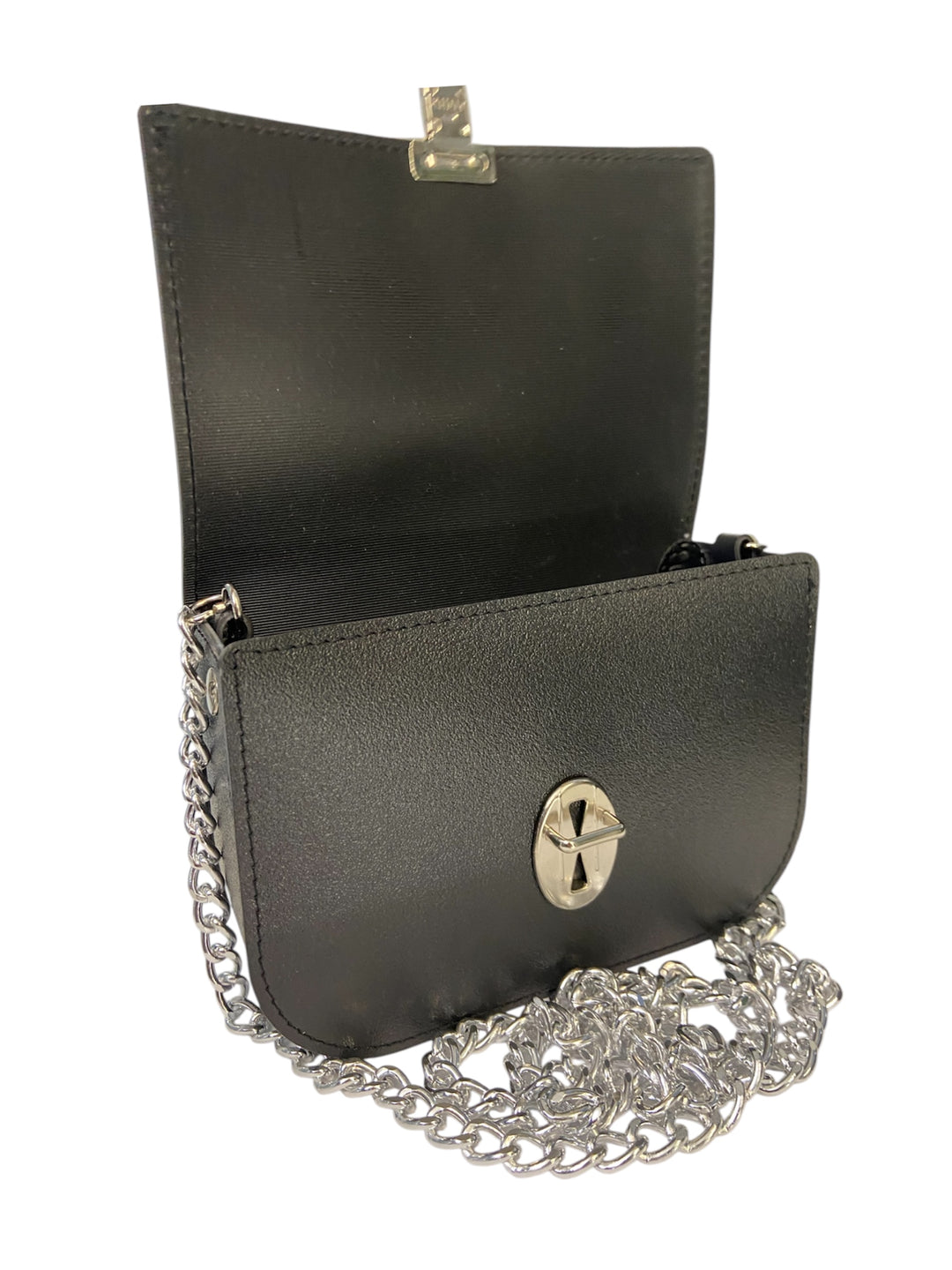 Chicca Mini Tracollina Vegan Nero Cuoricini - Chicca Mini