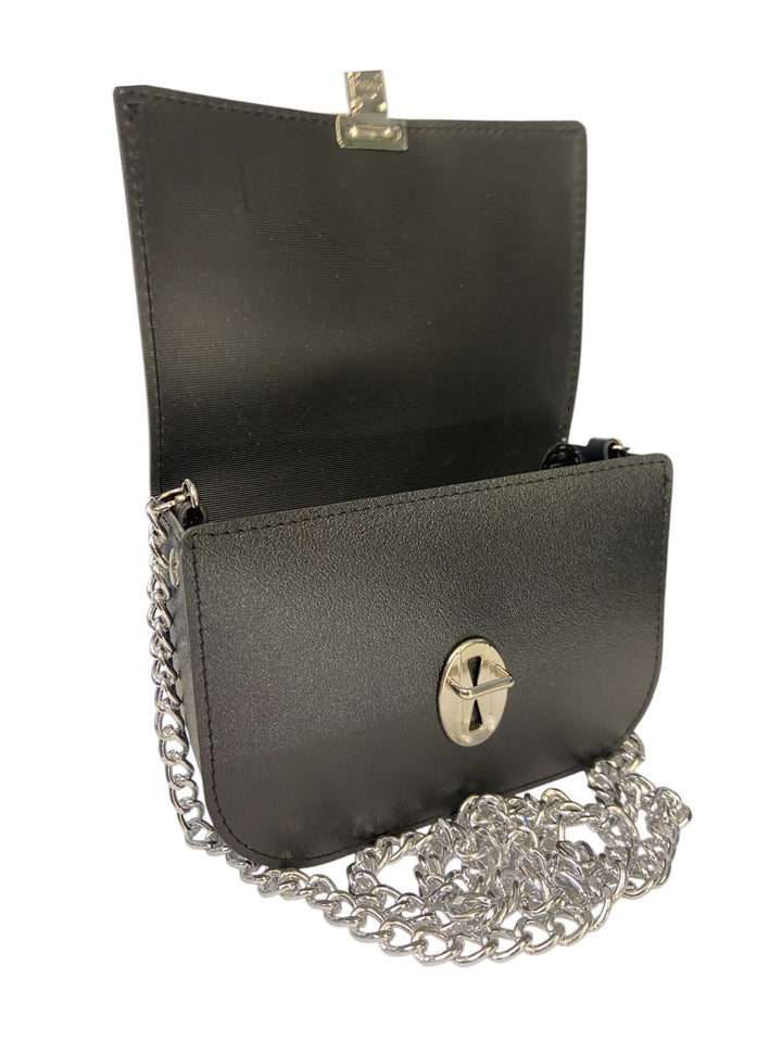 Chicca Mini Tracollina Vegan Nero Cuoricini - Chicca Mini