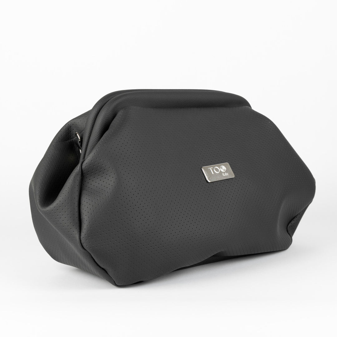 Fluffy Bag Nero Puntinato - Borsa a Spalla