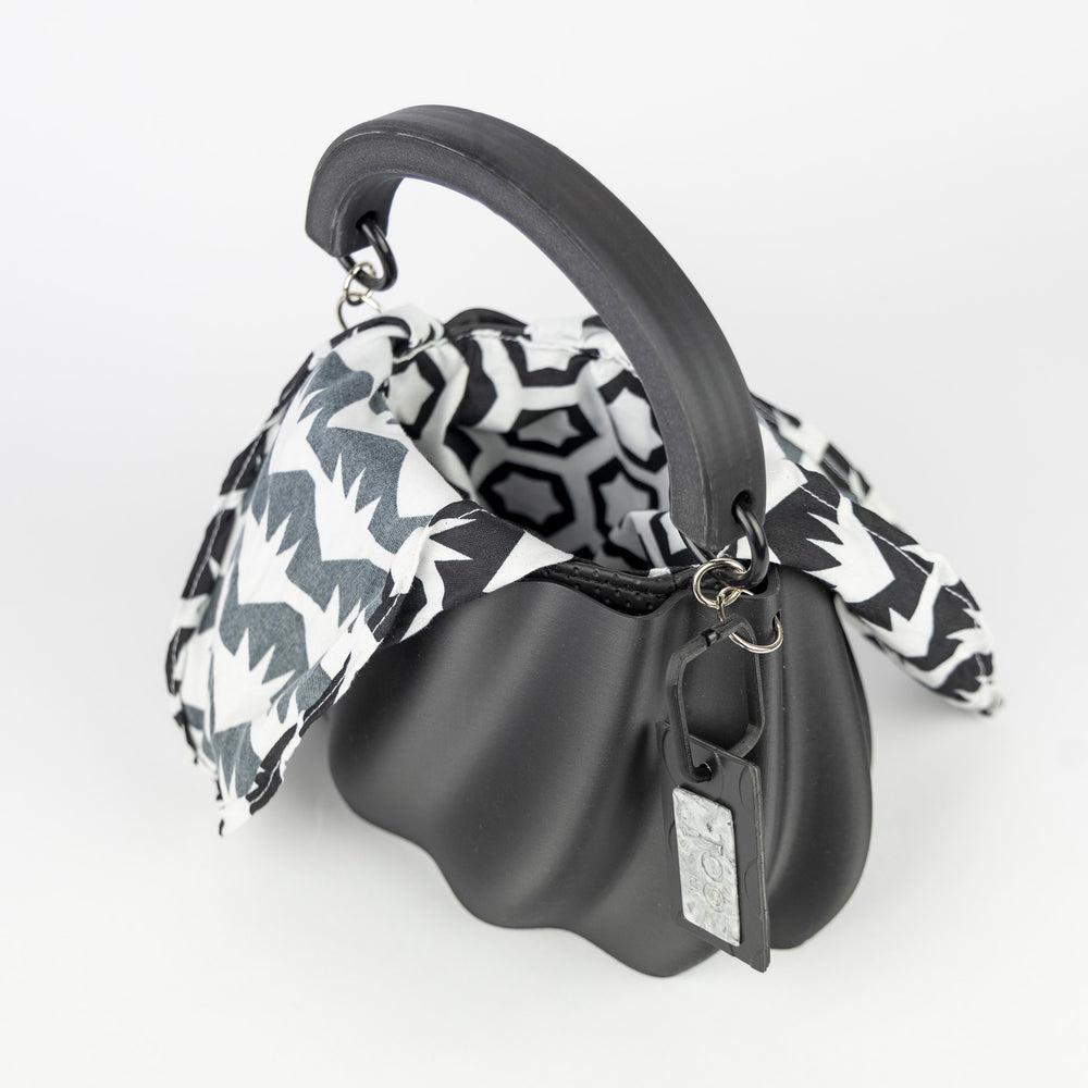 Meringue Bag, Borsa Stampata in 3D con Pochette Nera - Meringue