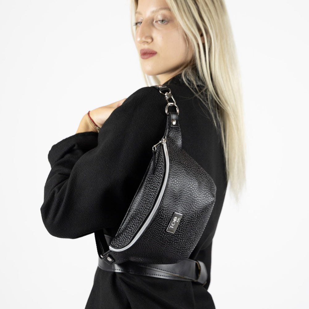Marsupio Vegan Nero Diamantato - Marsupio