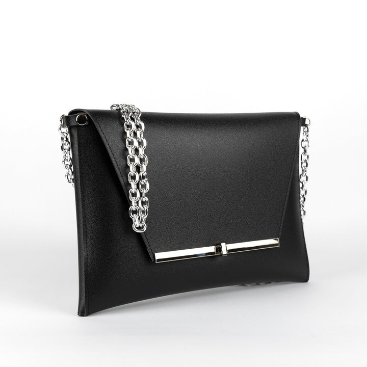 Clutch Borsa a Mano e Tracolla Nero - Borsette