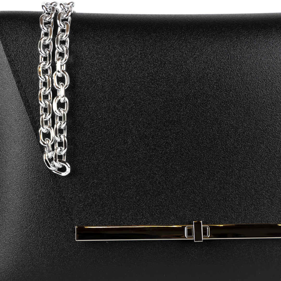 Clutch Borsa a Mano e Tracolla Nero - Borsette
