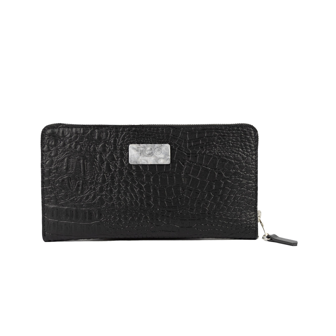 Portafoglio Vegan Maxi Cocco Nero - Portafogli