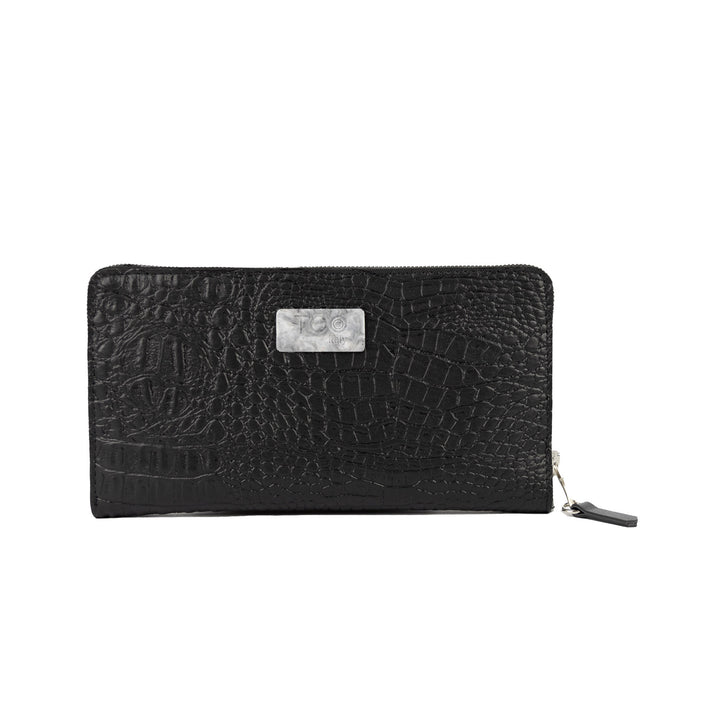 Portafoglio Vegan Maxi Cocco Nero