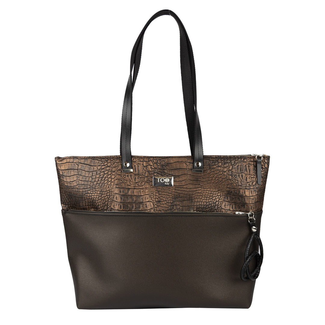 Shopper Bag Vegan Cocco Bronzo - Shopper