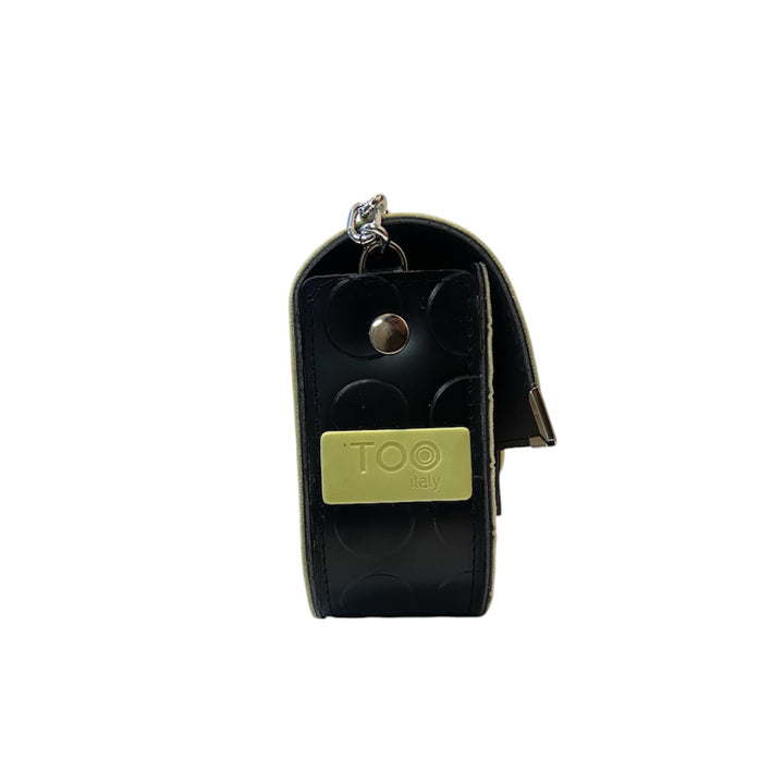 Chicca Maxi TOOitaly: Messenger Bag artigianale Made in Italy compatta in PVC e Alcantara con tracolla e dettagli in resina