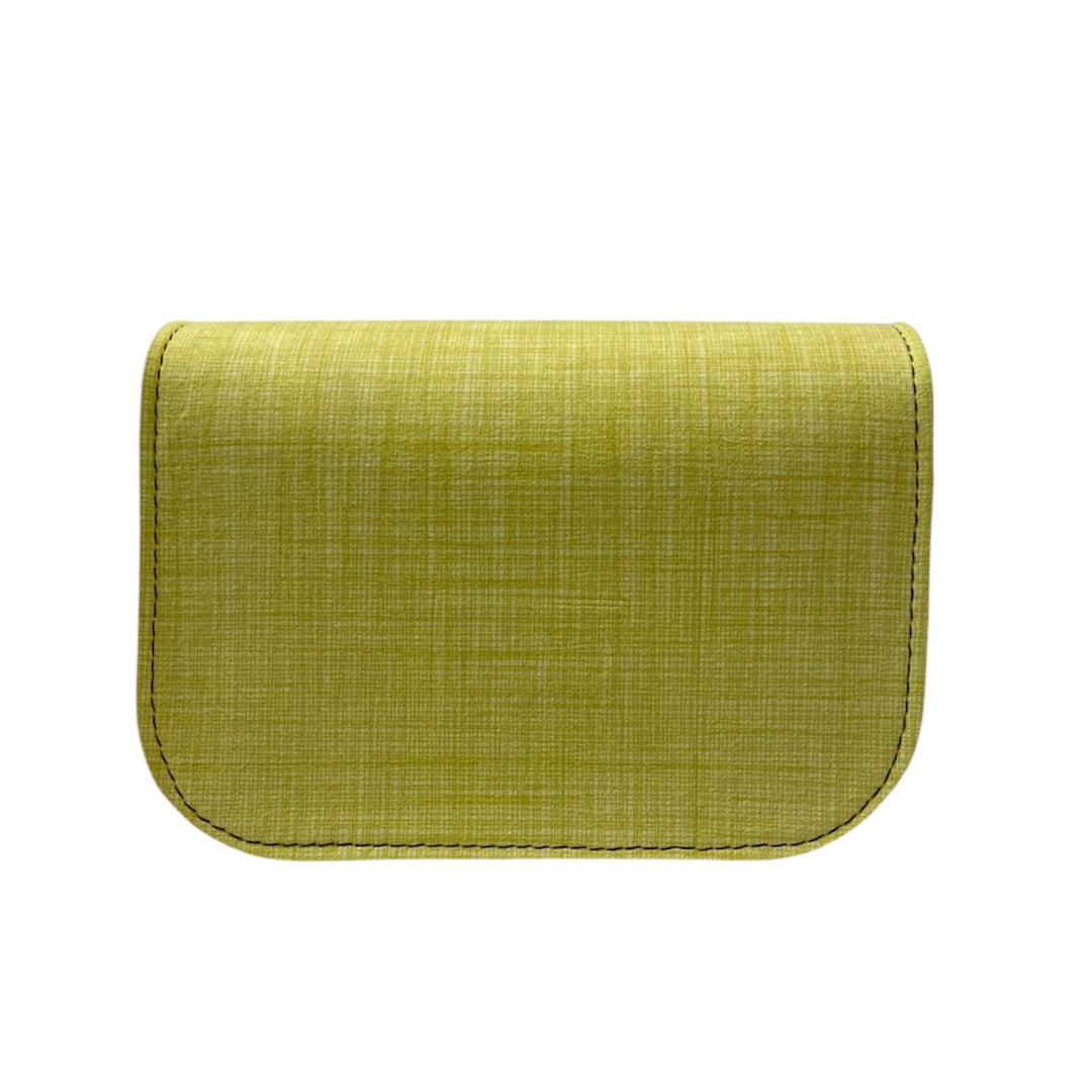 Chicca Maxi TOOitaly: Messenger Bag artigianale Made in Italy compatta in PVC e Alcantara con tracolla e dettagli in resina