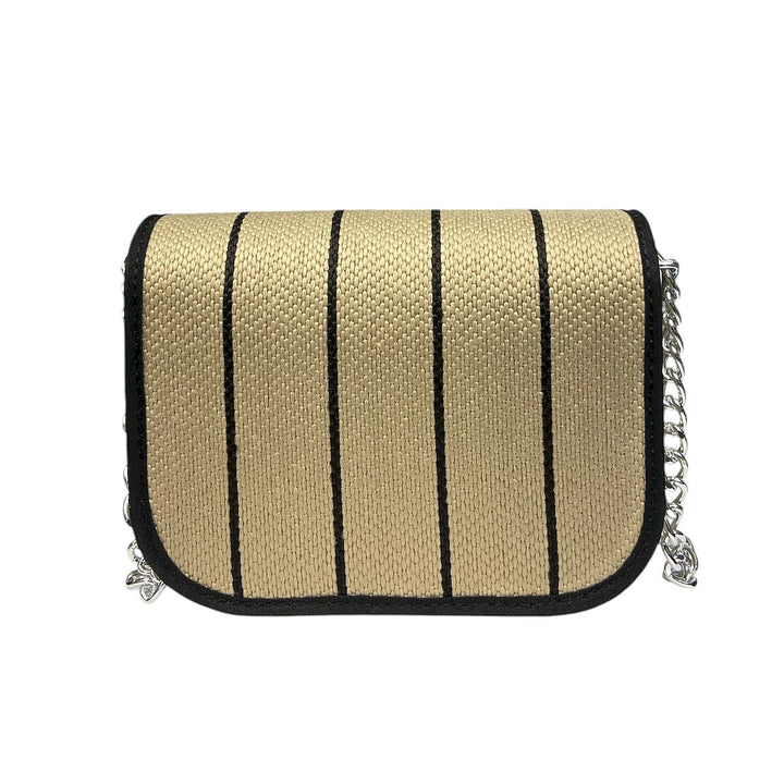 Chicca Maxi TOOitaly: Messenger Bag artigianale Made in Italy compatta in PVC e Alcantara con tracolla e dettagli in resina