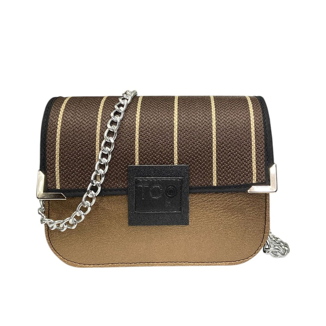 Chicca Maxi TOOitaly: Messenger Bag artigianale Made in Italy compatta in PVC e Alcantara con tracolla