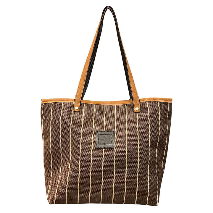 Tote : borsa a spalla artigianale in tessuti circolari e alcantara, con tasca interna con cerniera, chiusura calamitata e manici in Cordura riciclata
