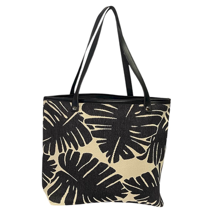 Tote : borsa a spalla artigianale in tessuti circolari e alcantara, con tasca interna con cerniera, chiusura calamitata e manici in Cordura riciclata