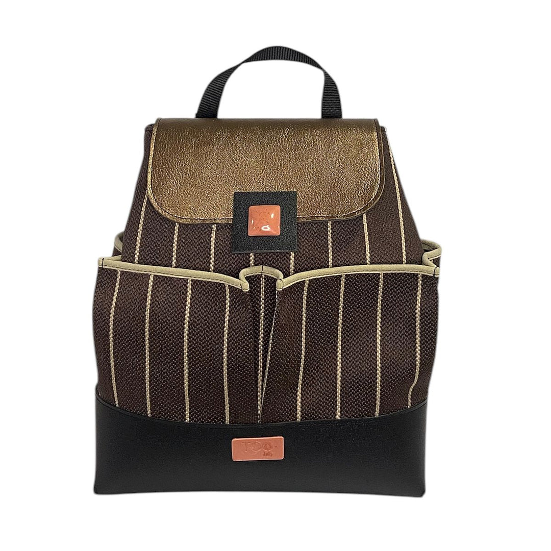 Tre Terzi Tasche, lo zaino donna firmato TOOitaly, perfetto per chi ama distinguersi con stile senza rinunciare alla funzionalità