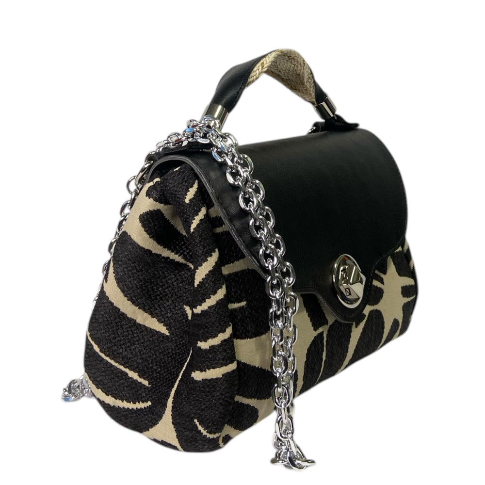 La Miura Mini di TOOitaly, la borsa donna a tracolla in tessuti di alta tappezzeria e alcantara, un mix perfetto di eleganza, sostenibilità e praticità