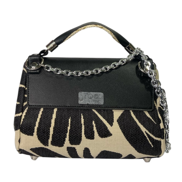 La Miura Mini di TOOitaly, la borsa donna a tracolla in tessuti di alta tappezzeria e alcantara, un mix perfetto di eleganza, sostenibilità e praticità