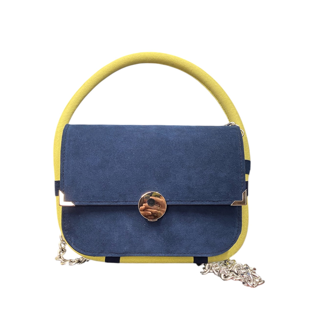 Chicca Maxi TOOitaly: Borsa donna Made in Italy compatta in pelle vegana a mano e tracolla