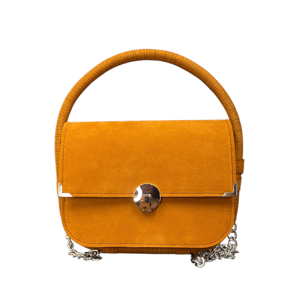 Chicca Maxi TOOitaly: Borsa donna Made in Italy compatta in pelle vegana a mano e tracolla