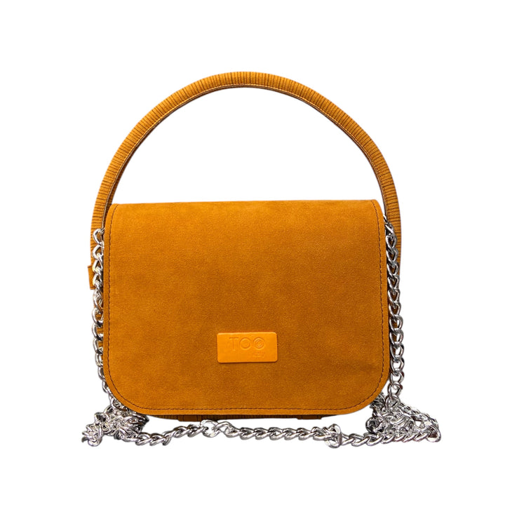 Chicca Maxi TOOitaly: Borsa donna Made in Italy compatta in pelle vegana a mano e tracolla