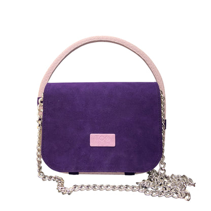 Chicca Maxi TOOitaly: Borsa donna Made in Italy compatta in pelle vegana a mano e tracolla