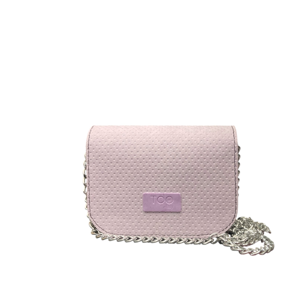 Chicca Mini Viola Iris, la borsa sostenibile compatta che unisce delicatezza, carattere e design contemporaneo.