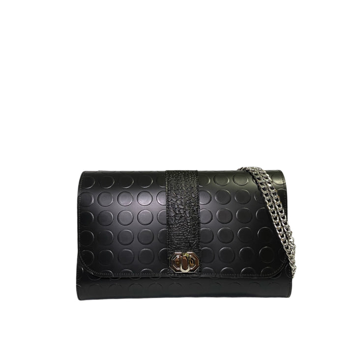 Clutch Maxi Black Texture – Borsa Elegante TOOitaly