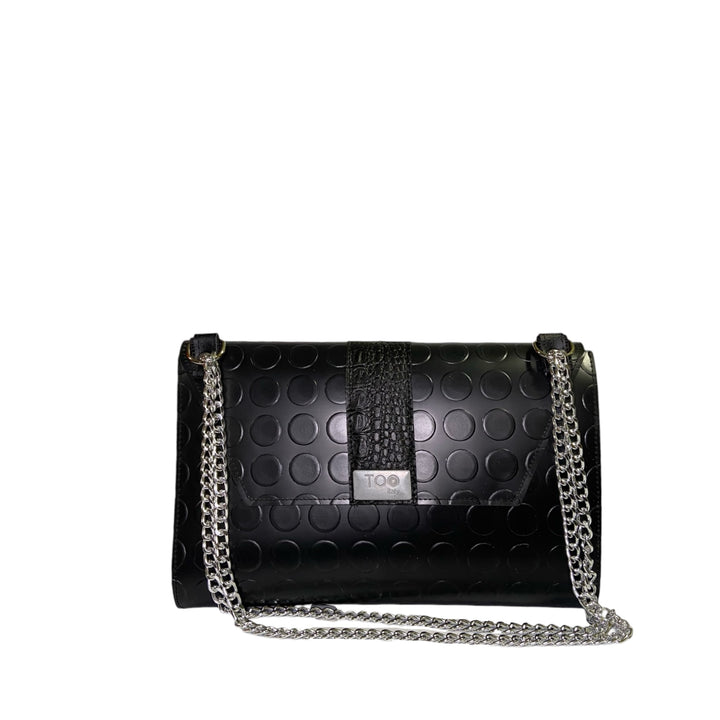 Clutch Maxi Black Texture – Borsa Elegante TOOitaly
