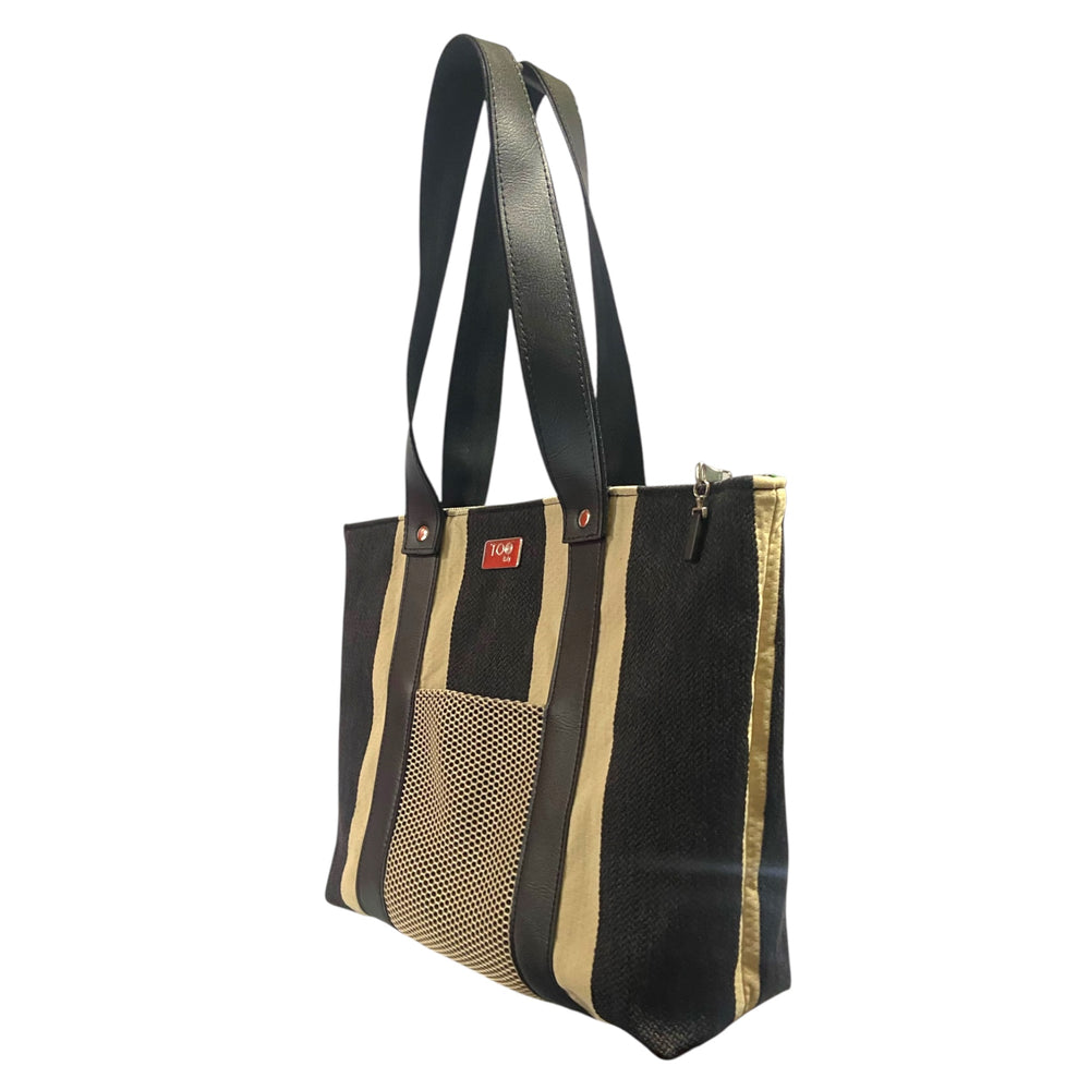 Shopper Black & Sand Texture – Borsa Leggera TOOitaly