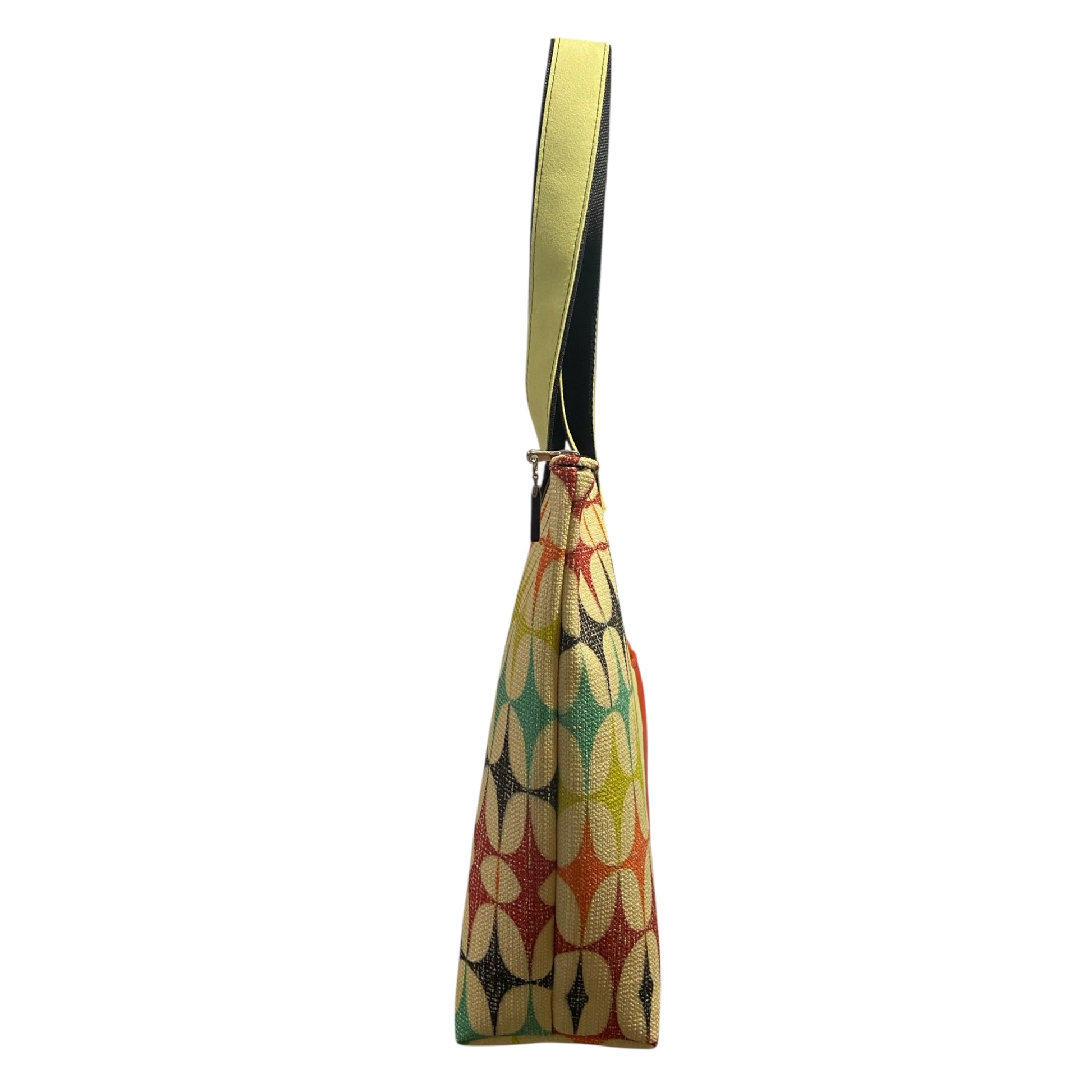 Shopper Geometrica Multicolor con Manici Lime – TOOitaly
