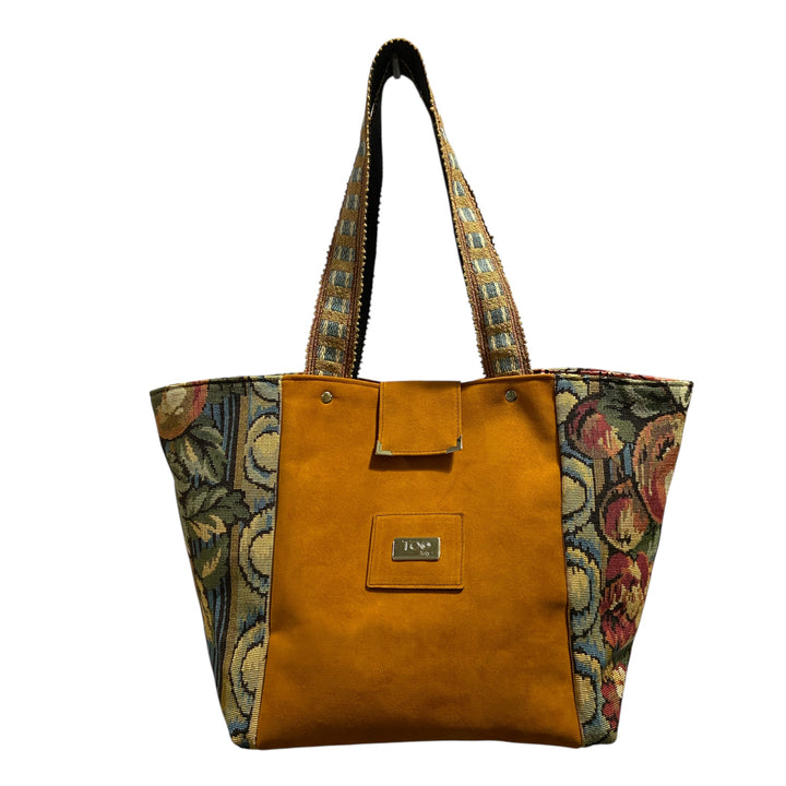 Tote Jacquard Barocco Senape – Borsa Capiente TOOitaly