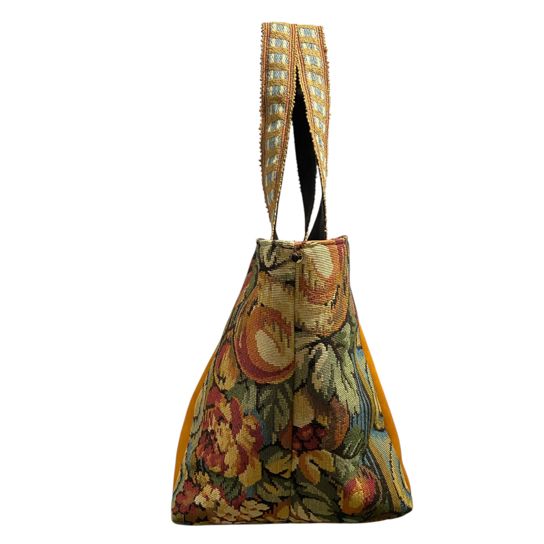 Tote Jacquard Barocco Senape – Borsa Capiente TOOitaly