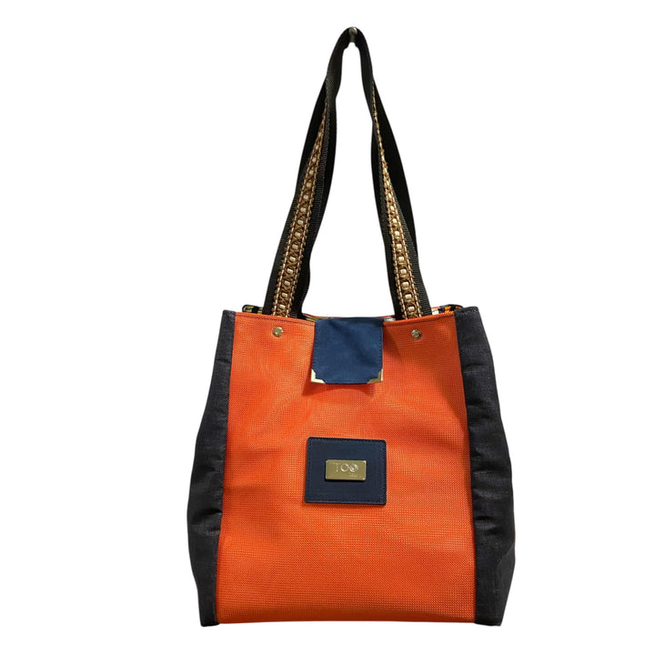 Tote jeans & Orange – Borsa Capiente TOOitaly