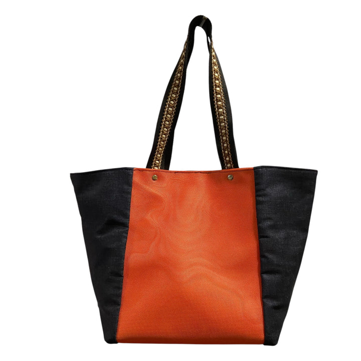 Tote jeans & Orange – Borsa Capiente TOOitaly