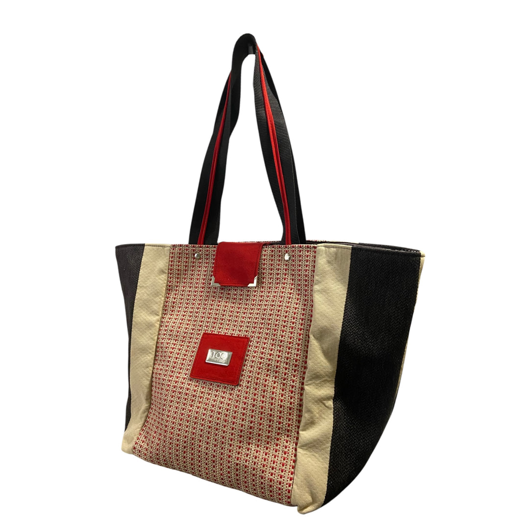 Tote Tweed Rosso – Borsa Capiente TOOitaly