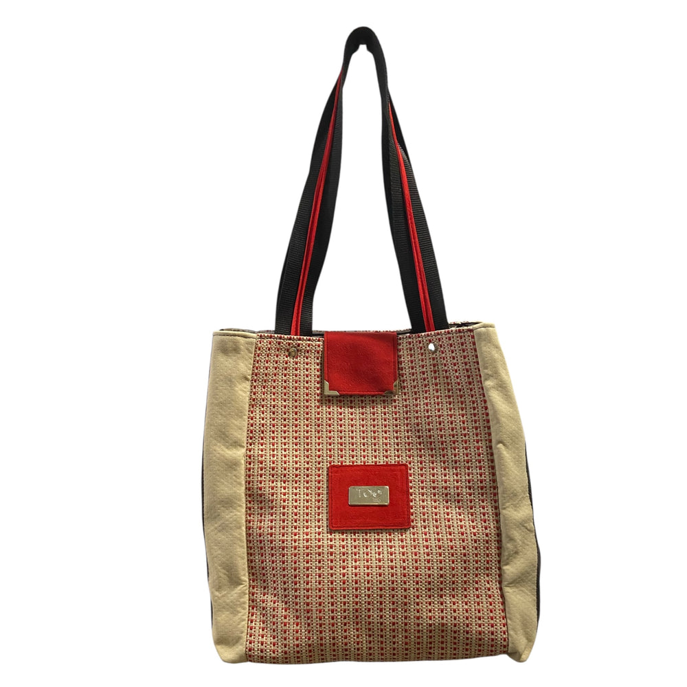 Tote Tweed Rosso – Borsa Capiente TOOitaly