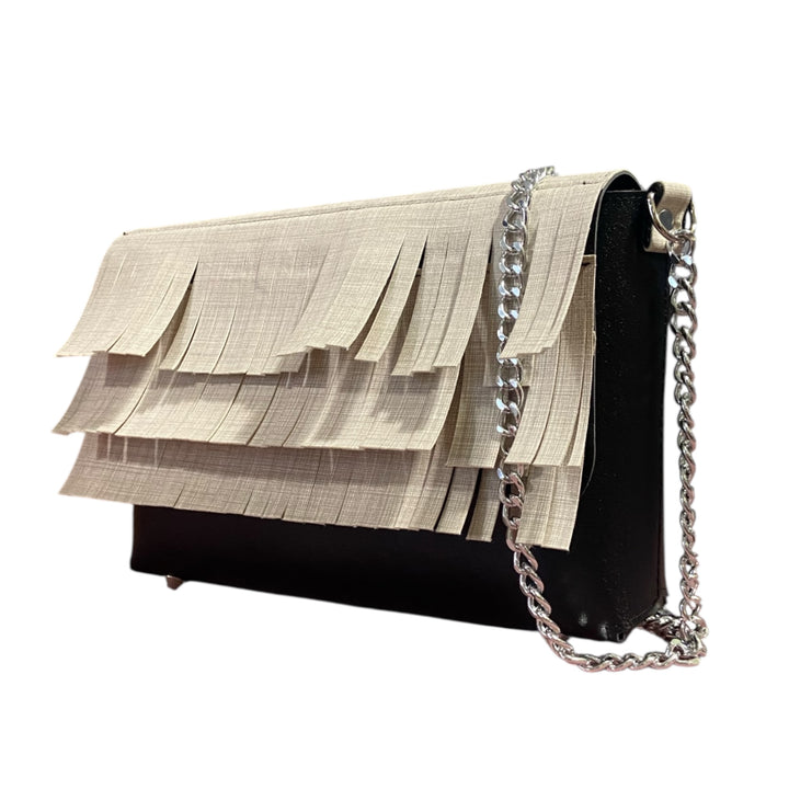 My Play XL Frange Sabbia – Borsa Clutch TOOitaly
