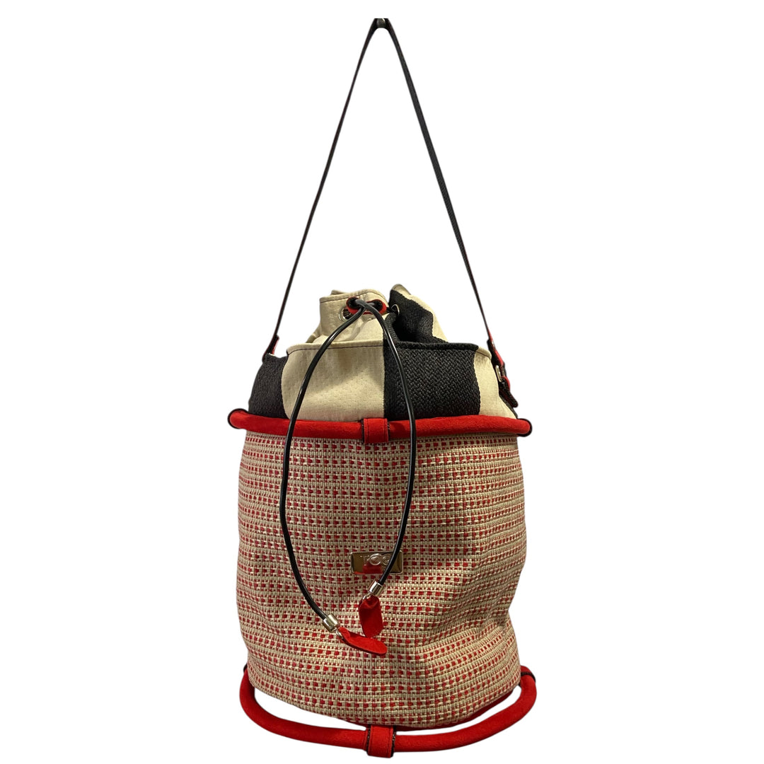 Secchiello Zaino Tweed Rosso – Borsa Zaino TOOitaly