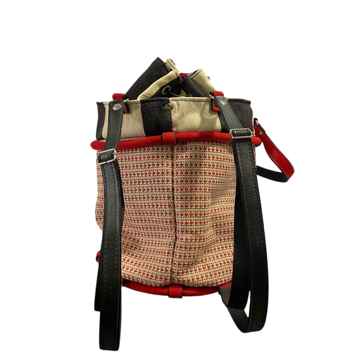 Secchiello Zaino Tweed Rosso – Borsa Zaino TOOitaly