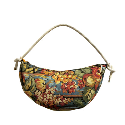 Luna Jacquard Barocco – Borsa Mezzaluna TOOitaly