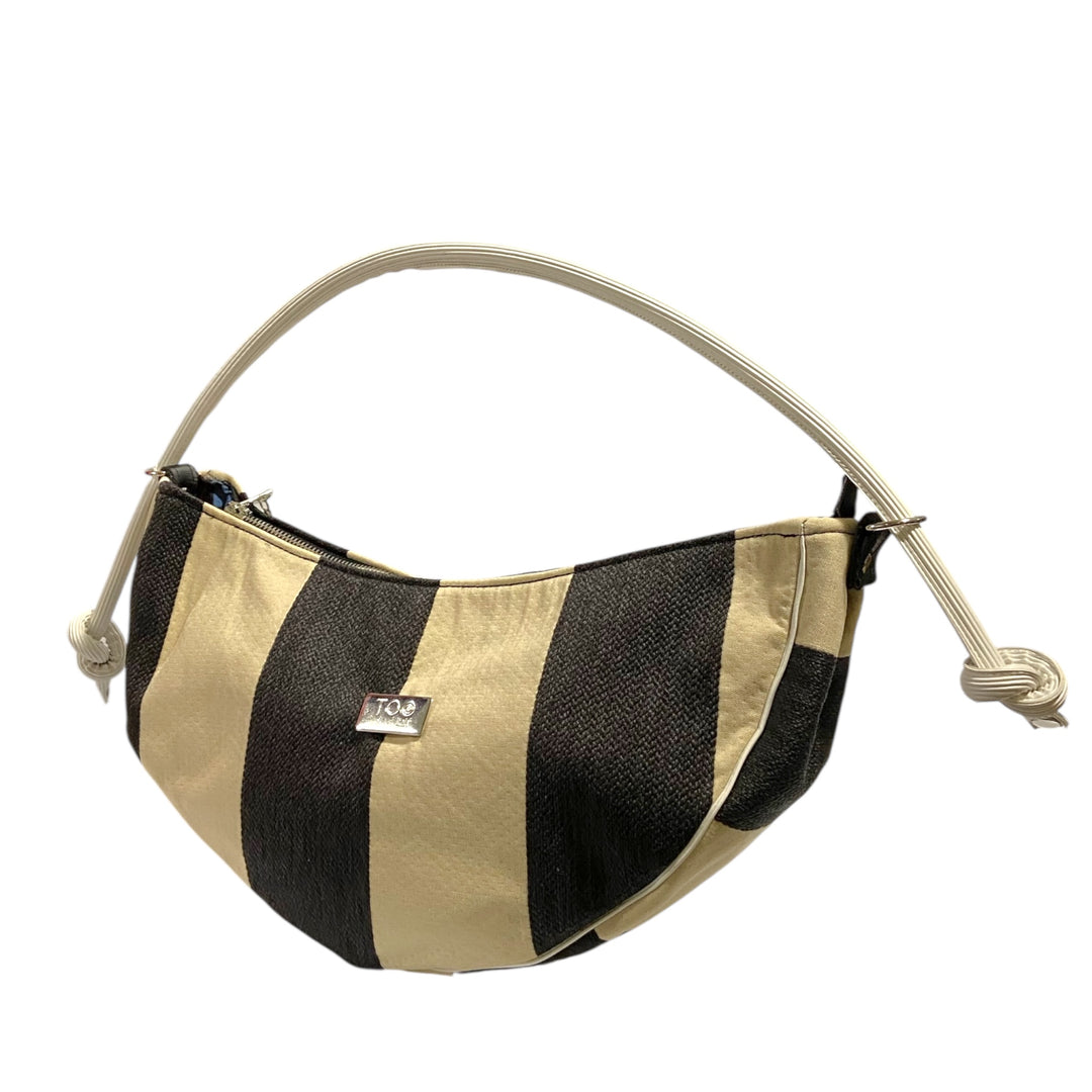 Luna Black & Sand – Borsa Mezzaluna TOOitaly