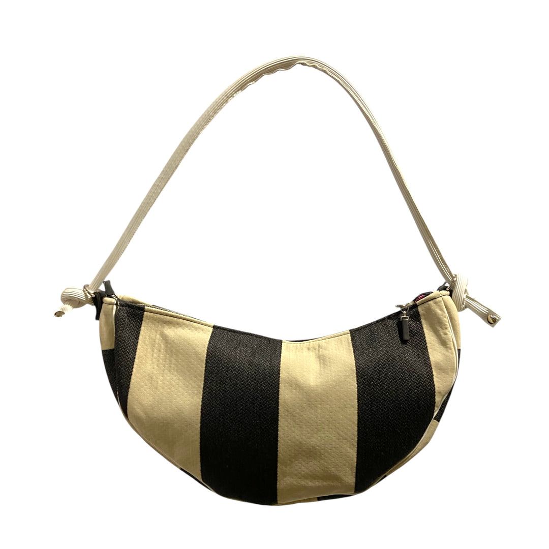 Luna Black & Sand – Borsa Mezzaluna TOOitaly