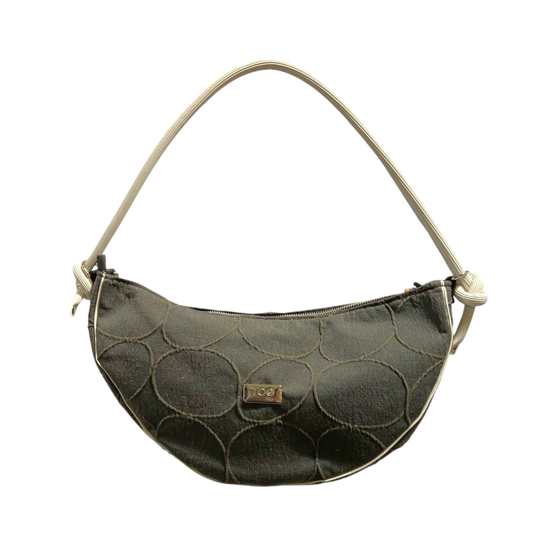 Luna Texture Circolare grigia  – Borsa Mezzaluna TOOitaly