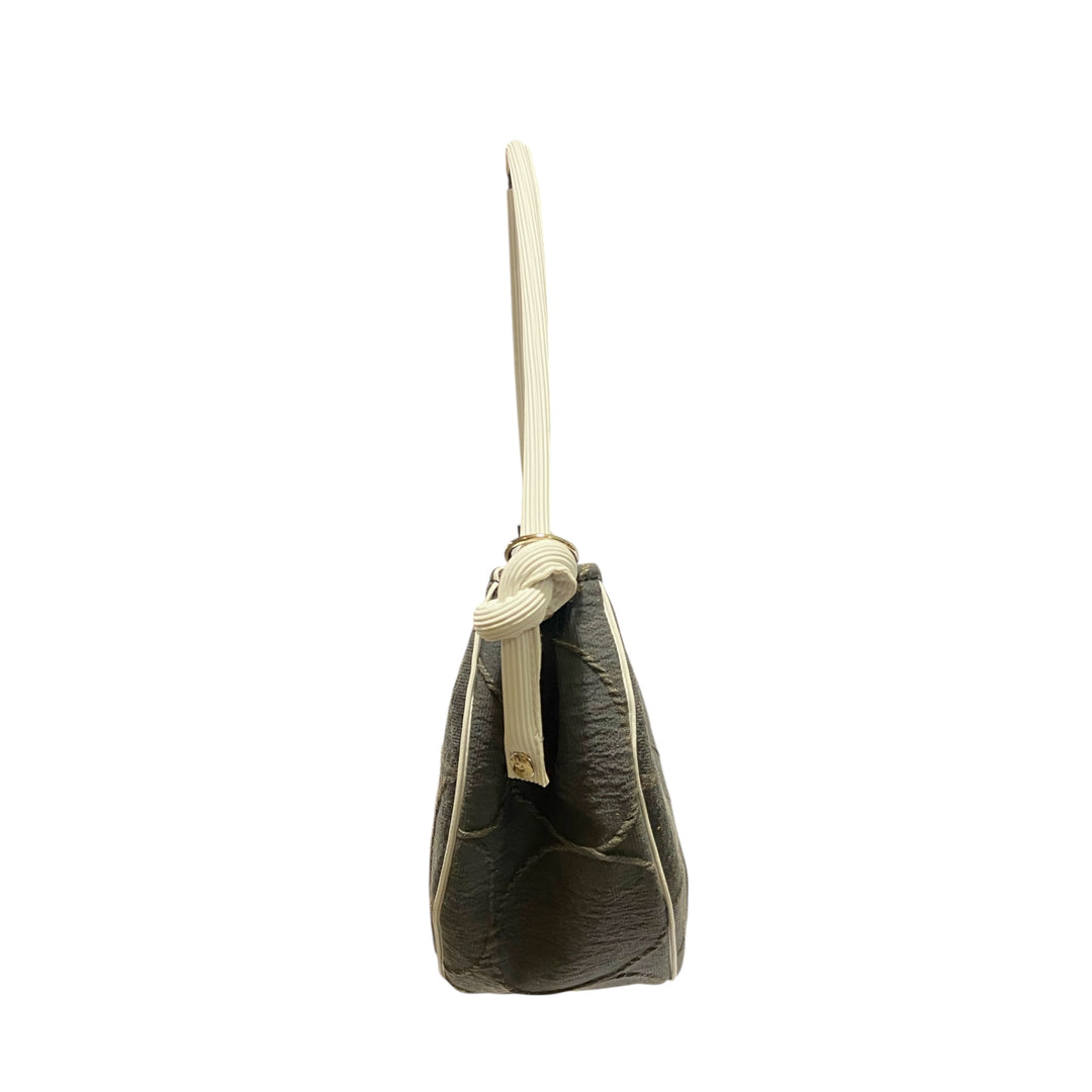Luna Texture Circolare grigia  – Borsa Mezzaluna TOOitaly