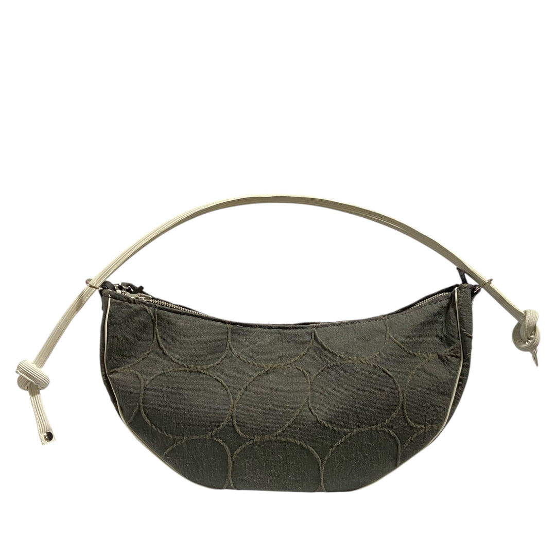 Luna Texture Circolare grigia  – Borsa Mezzaluna TOOitaly