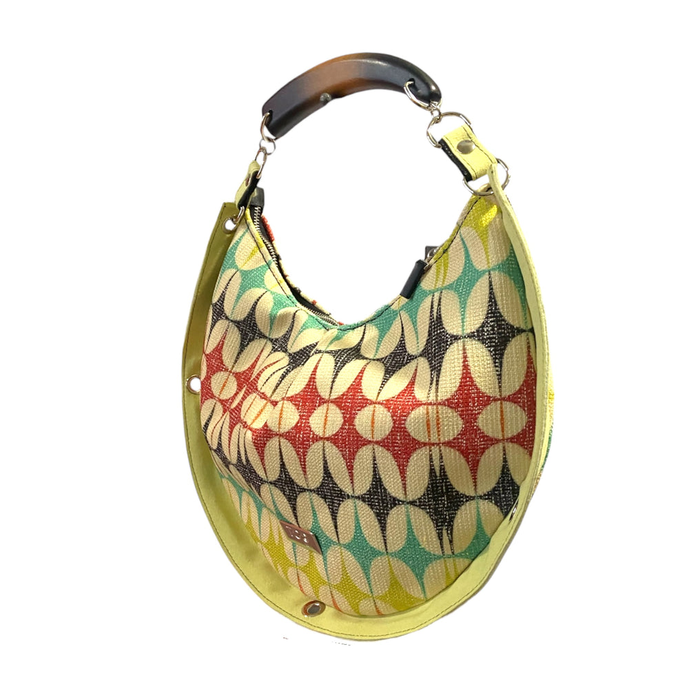 Horse Shoe Graphic Multicolor & Lime - Borsa Portafortuna TOOitaly