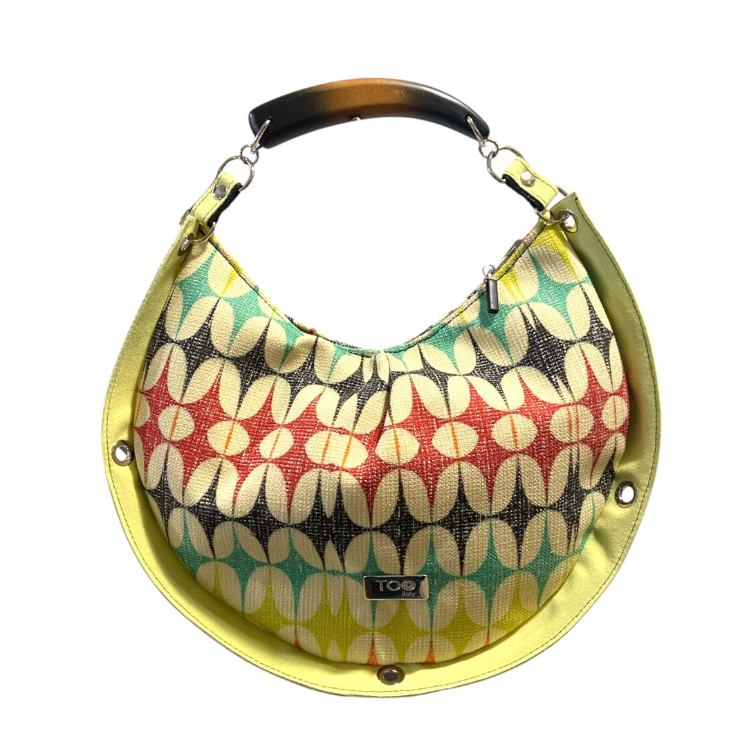 Horse Shoe Graphic Multicolor & Lime - Borsa Portafortuna TOOitaly